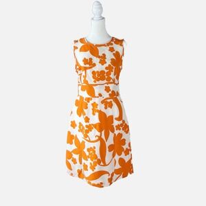 Tory Burch Orange Floral Dress